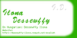 ilona dessewffy business card